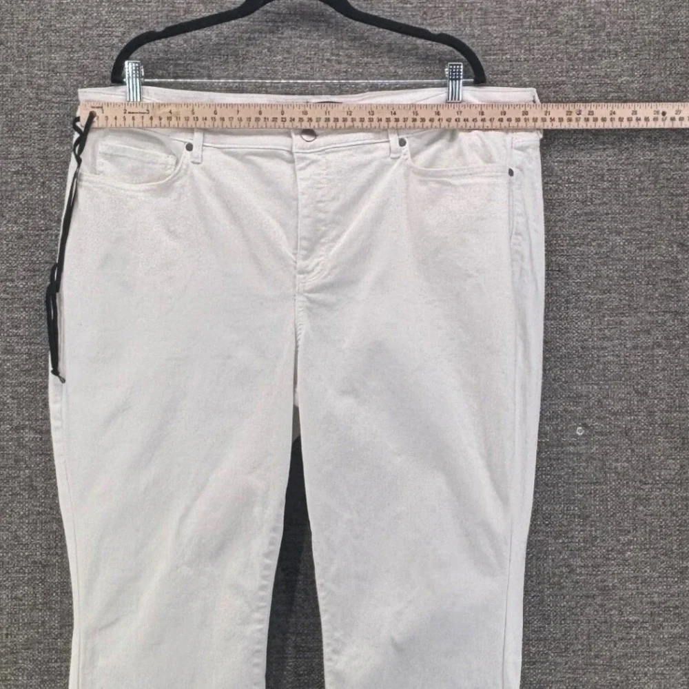 NYDJ Womens White Denim Size 20W Barbara Bootcut Capsule Coastal Vacation